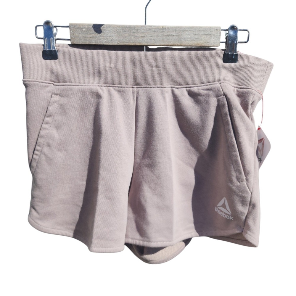 Reebok Studio Relaxed Shorts Driftwood Brown French Terry REW253SH03010 Mens M